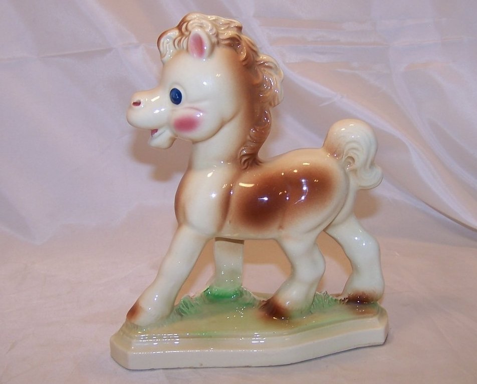 Image 1 of Frisky the Horse Figurine, Vintage, Diamond Pottery Corp