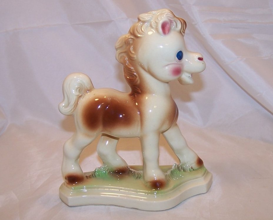 Image 3 of Frisky the Horse Figurine, Vintage, Diamond Pottery Corp