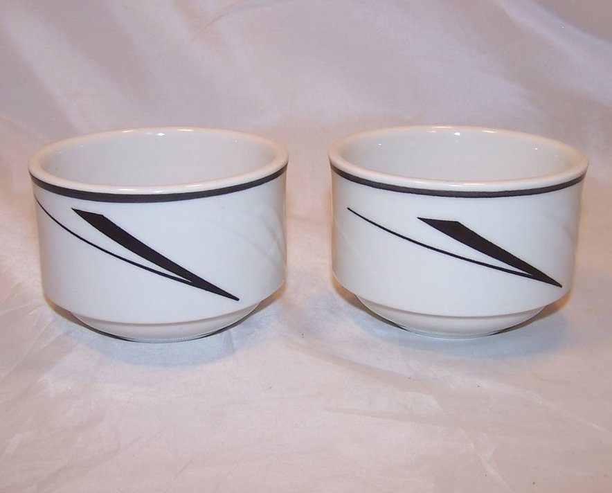 Image 0 of Art Deco Style Bowl, Dish, 2 Bowls, Sterling China, 1991