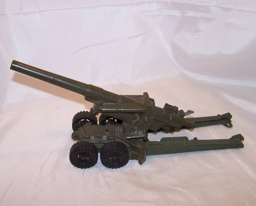 Image 2 of MAR Plastic Toy Cannon on Trailer