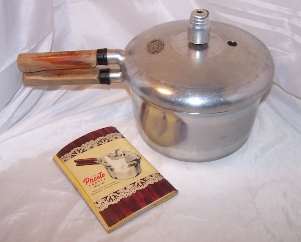 Image 3 of Presto 4 Qt Pressure Cooker w Instruction Recipe Book 1947