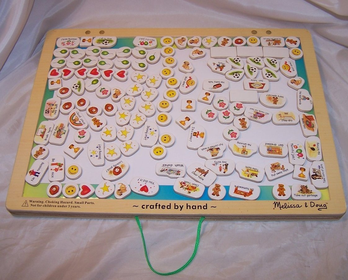 Image 1 of Melissa and Doug Responsibility Chore Board w Magnets