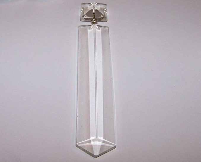 Image 1 of Six Inch Chandelier Clear Crystal, Two Linked Pieces
