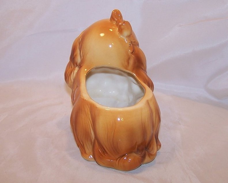 Image 2 of Perky Pekingese Puppy, Dog Planter, Napcoware