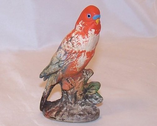 Chalkware Parakeet, Budgie Figurine