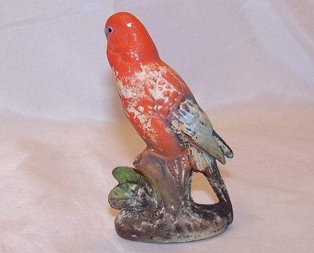 Image 2 of Chalkware Parakeet, Budgie Figurine