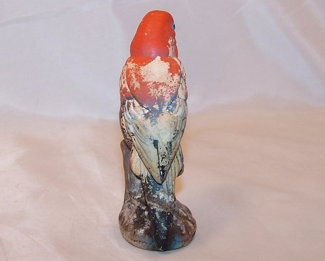 Image 3 of Chalkware Parakeet, Budgie Figurine
