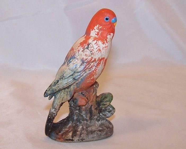 Image 4 of Chalkware Parakeet, Budgie Figurine
