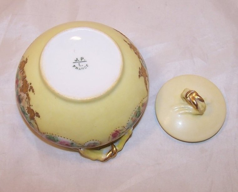 Image 5 of La Ceramique, Jean Pouyat, Limoges Lidded Sugar Bowl, France