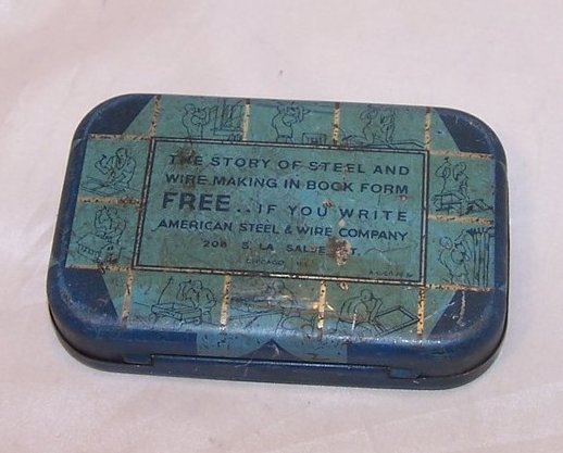 Image 4 of Mrs McGregors Family Nail Tin Box, American Steel and Wire