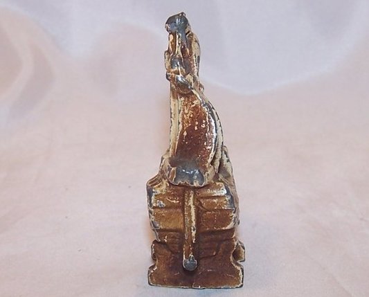 Image 3 of Tall Sailing Ship in Dry Dock Miniature Figurine, Vintage