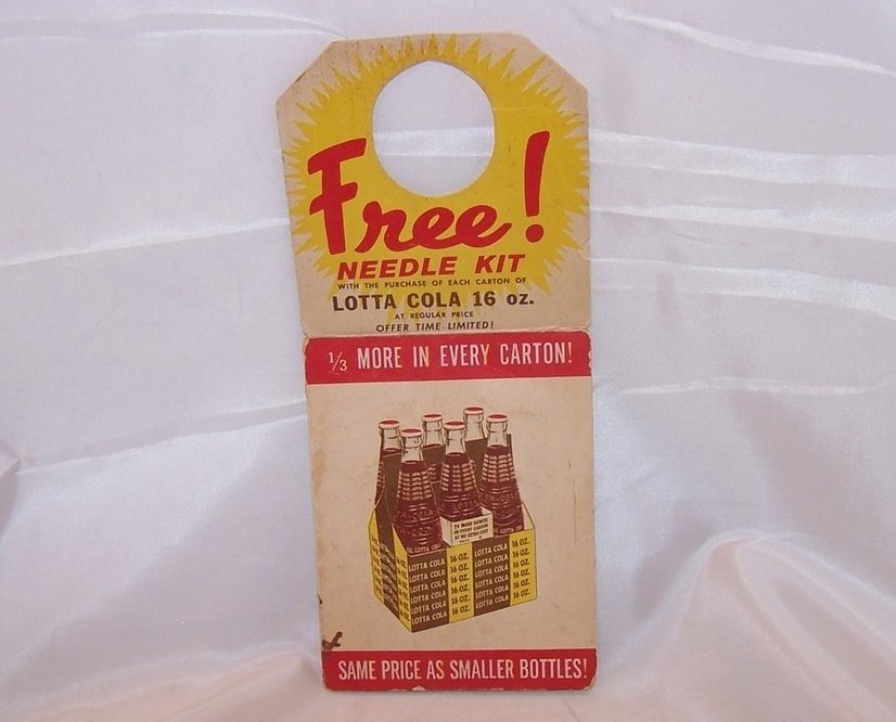 Image 0 of Lotta Cola Needle Kit Promotional Giveaway, Paper w Needles