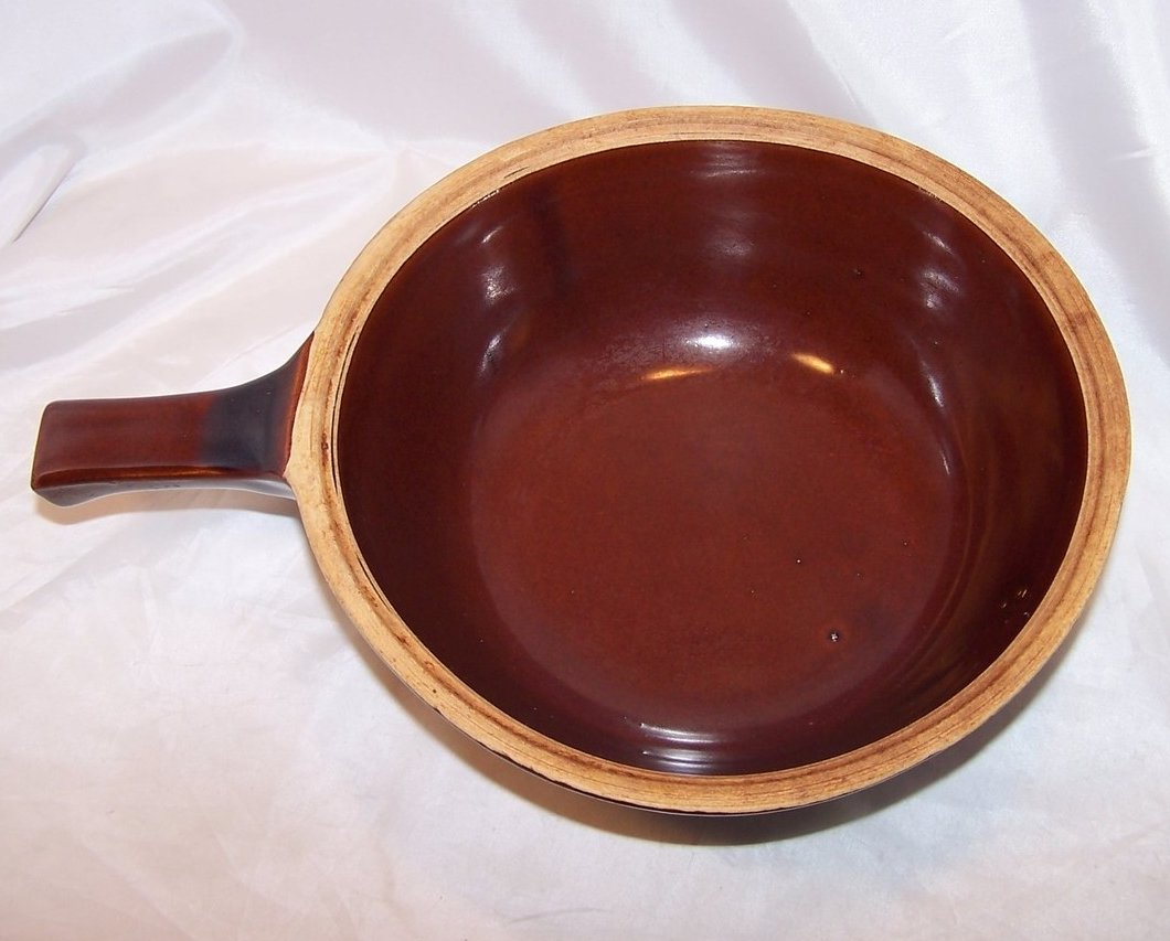 Image 3 of Mar-Crest Bean Pot w Lid, Brownware Stoneware