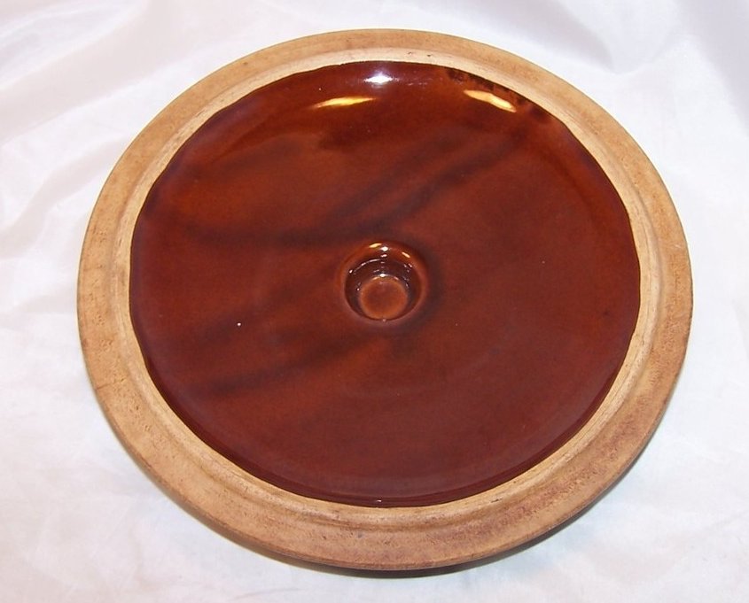 Image 4 of Mar-Crest Bean Pot w Lid, Brownware Stoneware