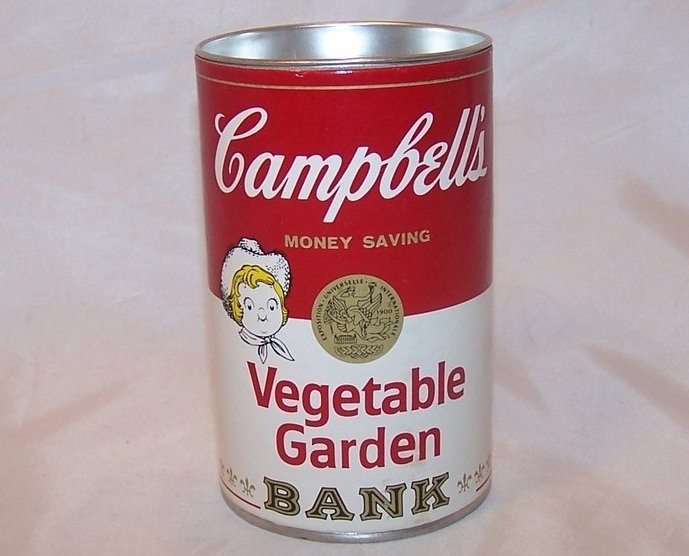 Image 0 of Campbells Soup Can Bank w Seeds, 1977 Promo