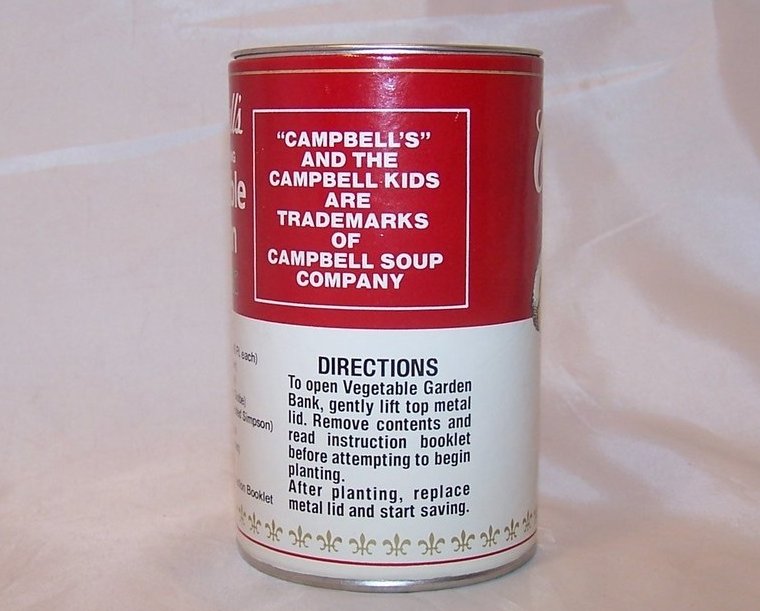Image 4 of Campbells Soup Can Bank w Seeds, 1977 Promo