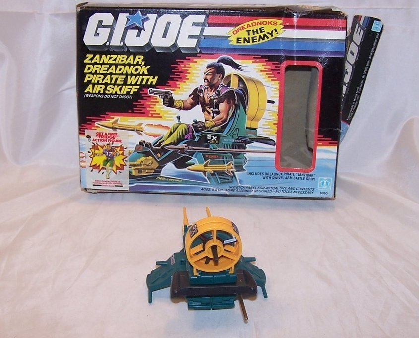 GI Joe Air Skiff avec son pilote Zanzibar 1987 Complet