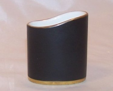 Image 2 of Hutschenreuther Black Beauty Rose Toothpick Holder, Germany