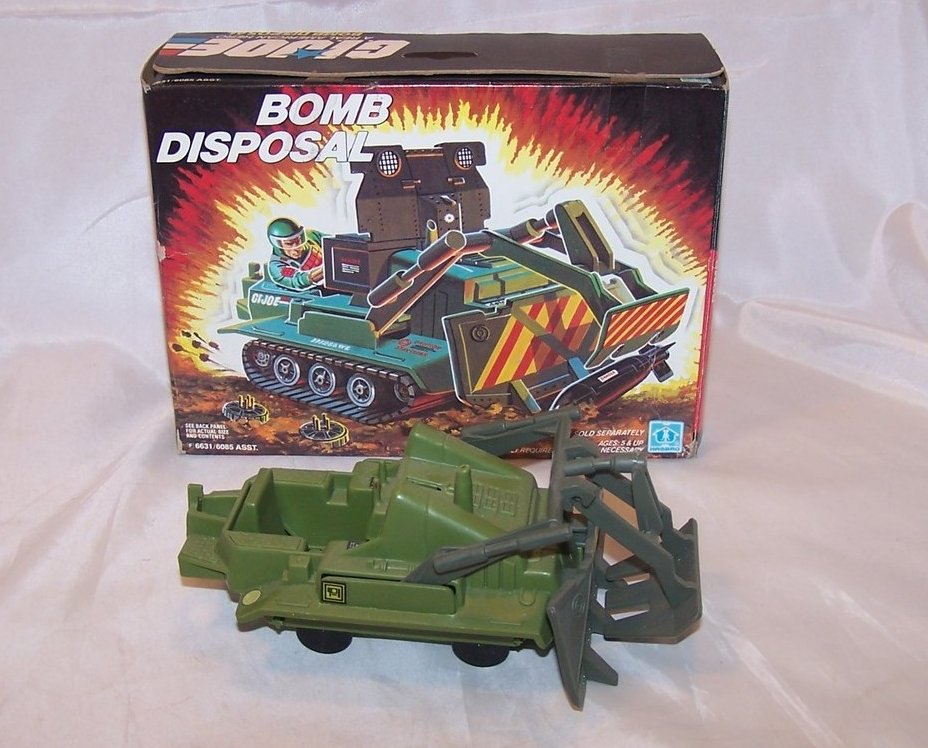 GI Joe Bomb Disposal Unit Plastic Toy, Hasbro, 1985
