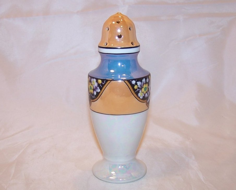 Image 2 of Noritake Classic Sugar Shaker w Bird, Flowers, Japan