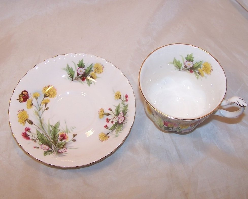 Image 1 of Country Life Teacup Saucer, Ebeling Reuss, Golden Crown