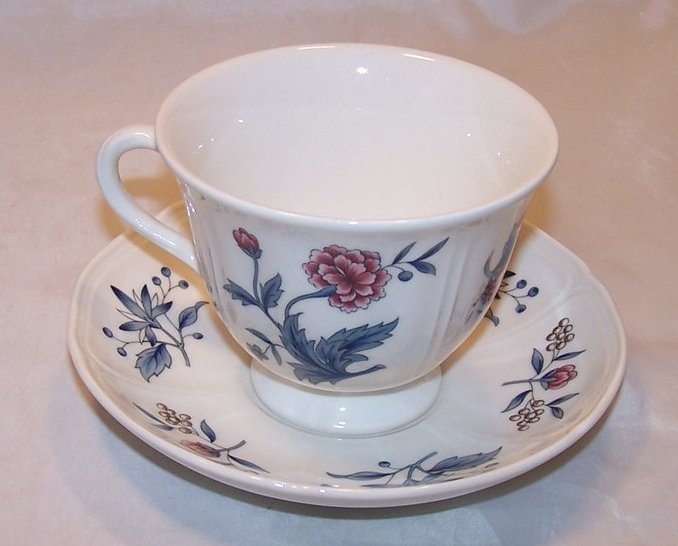 Image 2 of Wedgwood Williamsburg Potpourri Teacup, Saucer England NK510