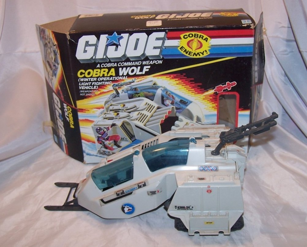Image 0 of GI Joe Cobra Command WOLF w Box, Hasbro 1987