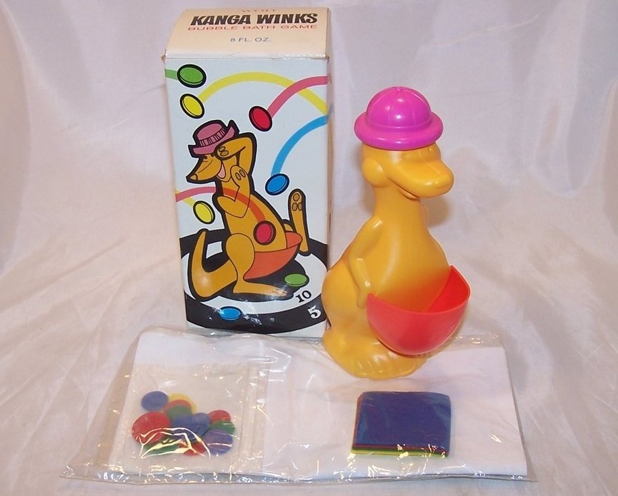 Kanga Winks Bubble Bath and Game, Avon, Vintage New