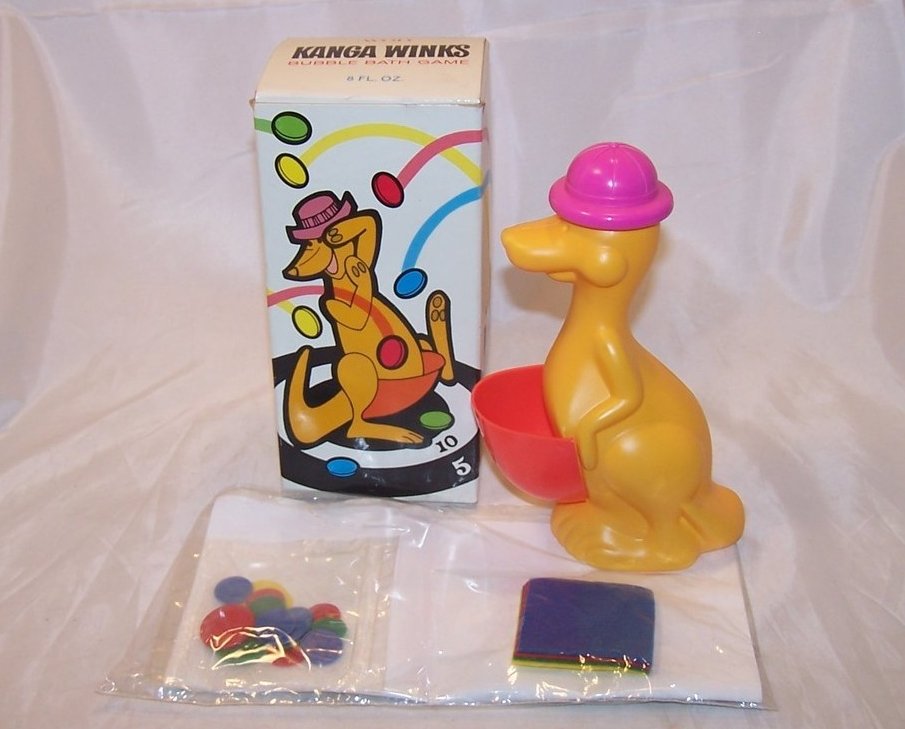 Image 2 of Kanga Winks Bubble Bath and Game, Avon, Vintage New