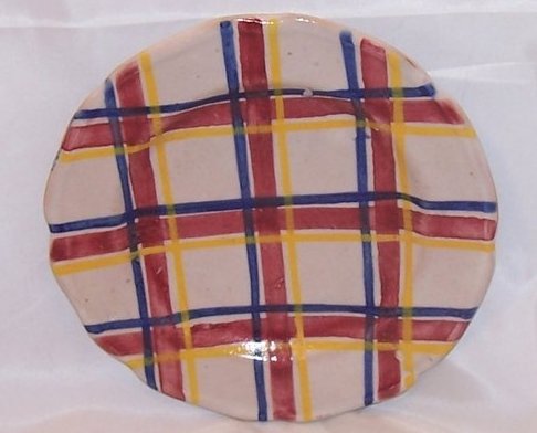 Image 0 of Rubicon Dessert Plate, Handmade, Hand Painted, Rare, Italy