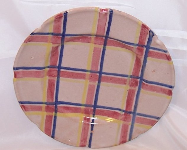 Image 0 of Rubicon Salad Plate, Handmade, Hand Painted, Rare, Italy