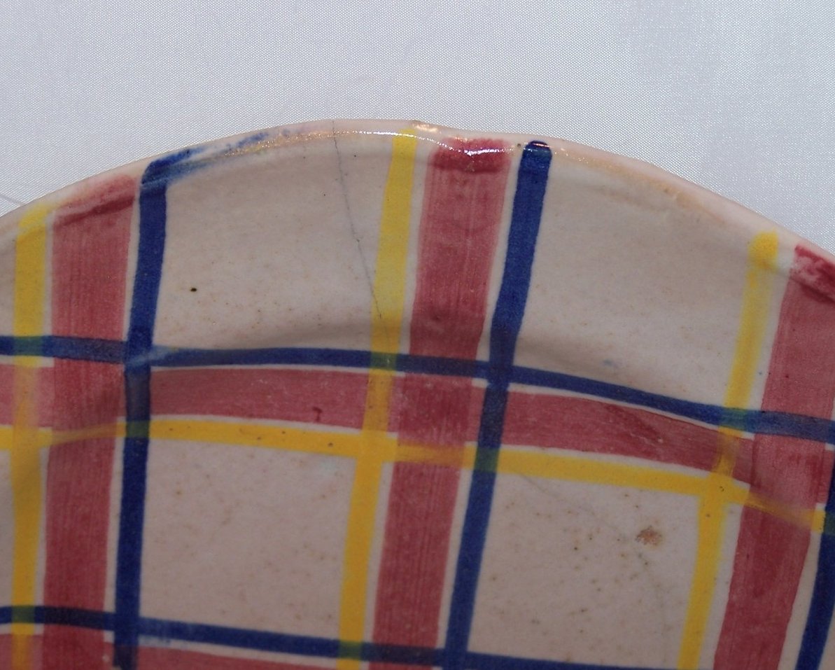 Image 0 of Rubicon Dinner Plate, Hairline Crack, Handmade, Rare, Italy