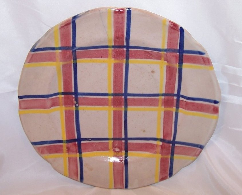 Image 1 of Rubicon Dinner Plate, Hairline Crack, Handmade, Rare, Italy