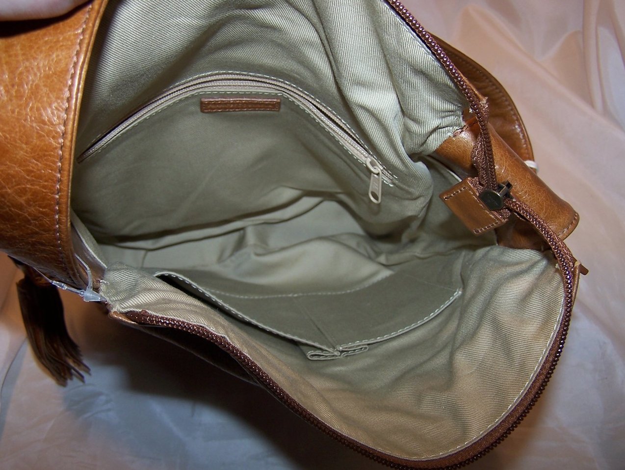 Image 3 of Francesco Biasia Embroidered Leather Purse, Handbag, New