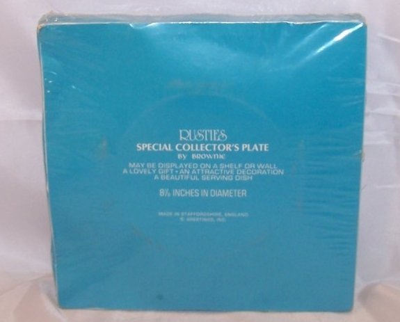 Image 1 of Rusties Brownie Plate England Reach Out...Love Will Come, NIB