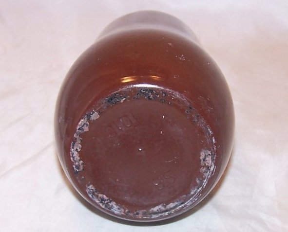 Image 3 of Brown Crock Stoneware Bottle w Cork, SB 4 1010