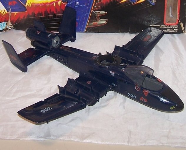 Image 3 of GI Joe Cobra Command Rattler Jet w Box, Hasbro 1984