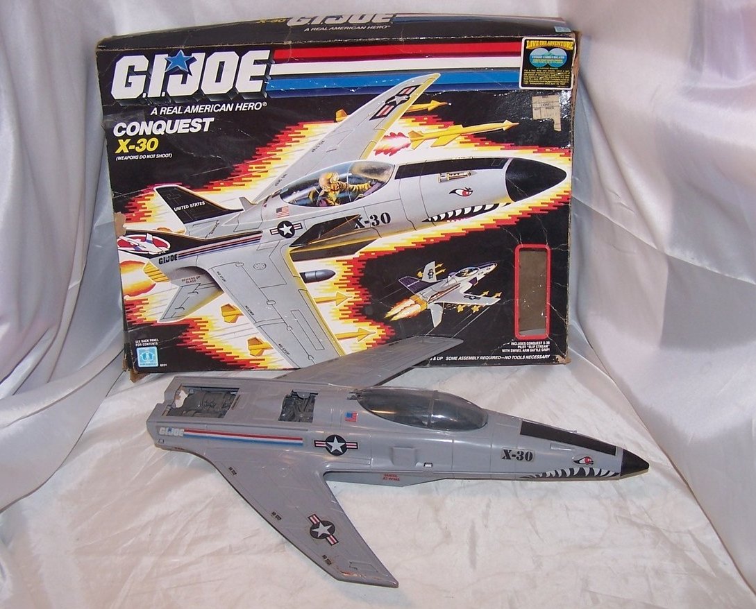 Image 0 of GI Joe Conquest X 30 Jet Plane w Box, Hasbro 1986