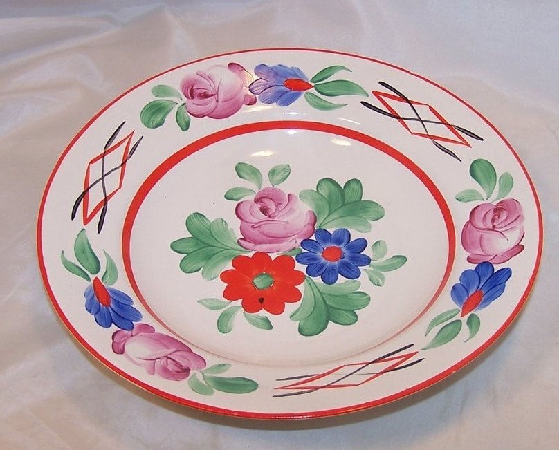 Hungarian Folk Art Display or Serving Bowl, Hungary Budapest