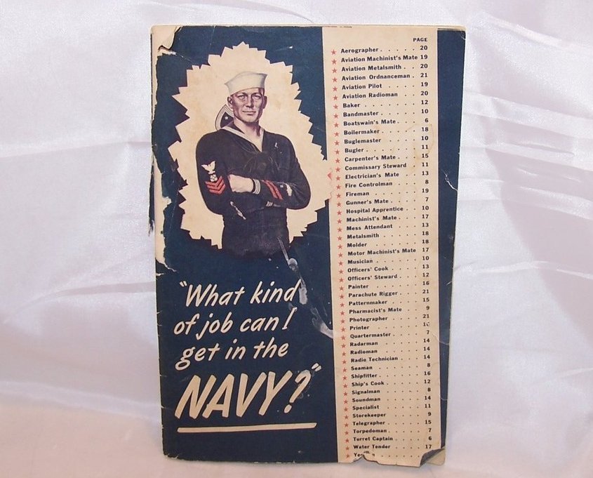 Navy Recruitment Booklet, Vintage Softcover