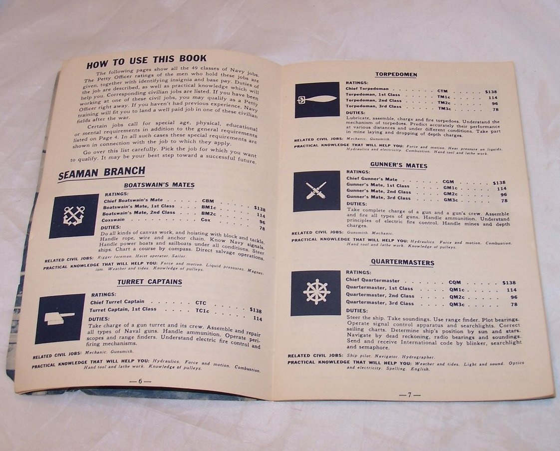 Image 1 of Navy Recruitment Booklet, Vintage Softcover