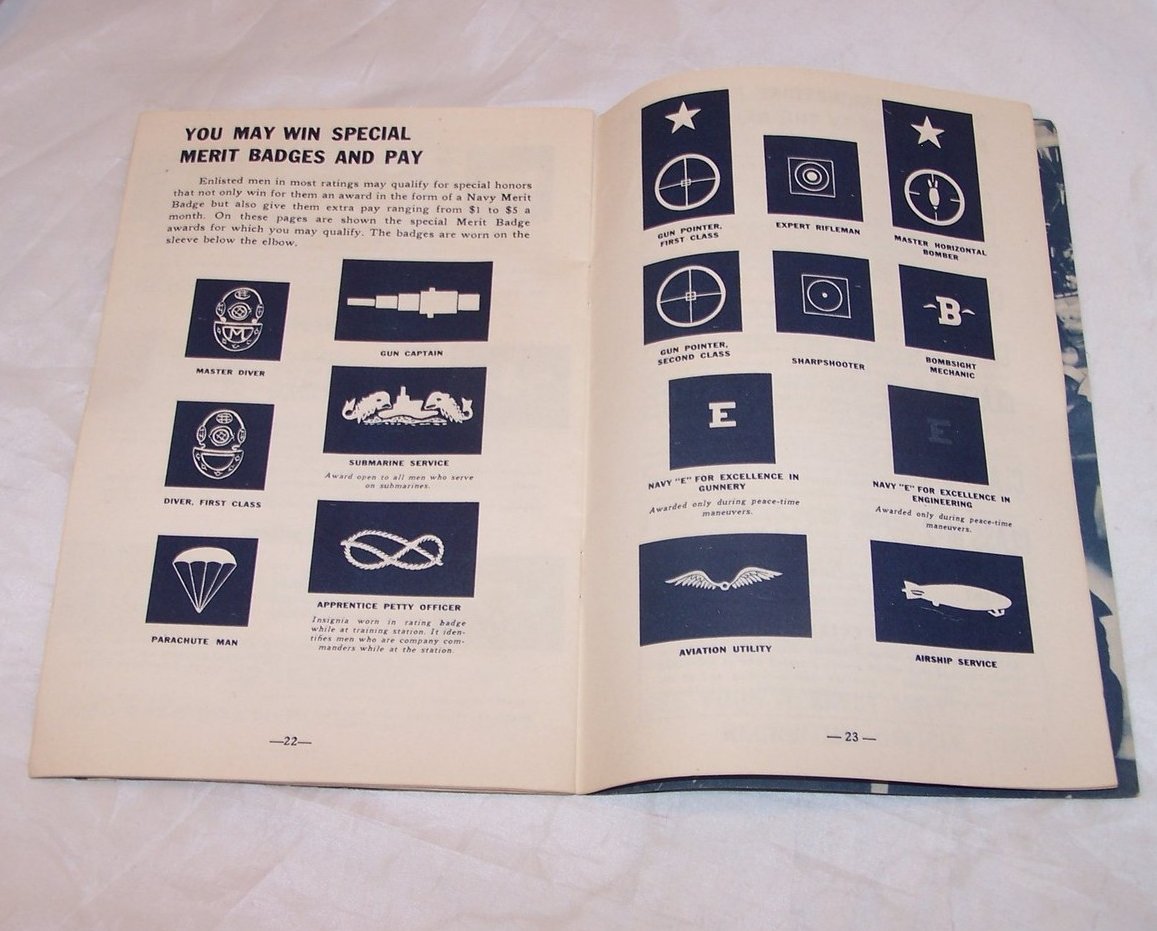 Image 2 of Navy Recruitment Booklet, Vintage Softcover