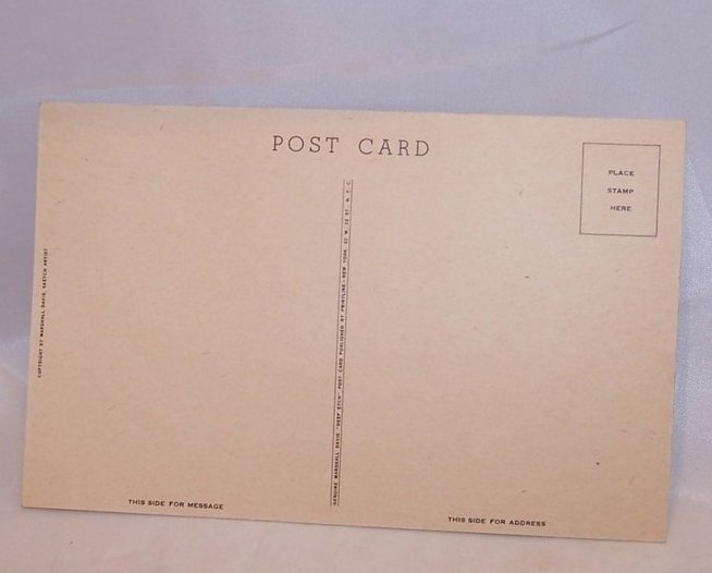 Image 1 of Home Wuz Never Like This, WWII Marshall Davis Unused Postcard