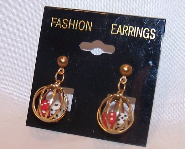 Image 0 of Great Double Dice in Cage Earrings