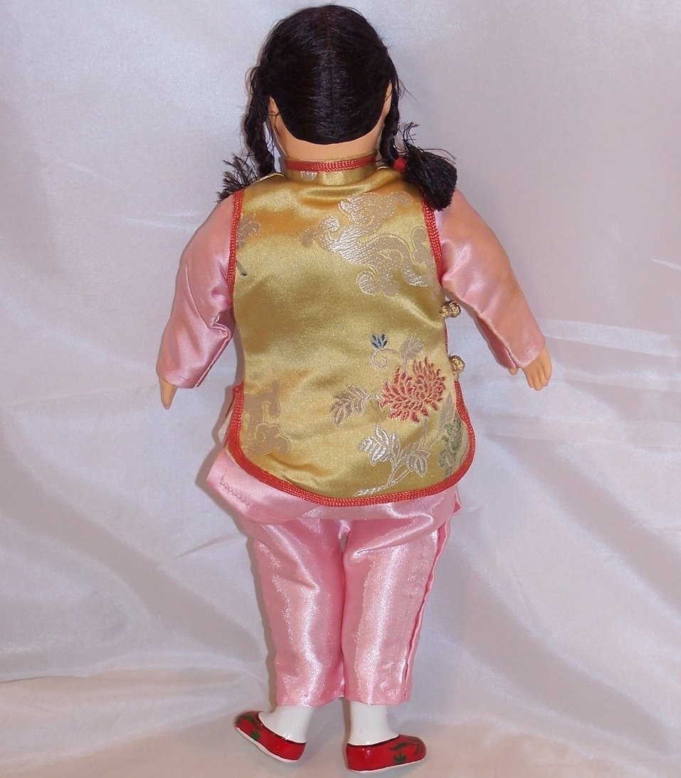 Image 4 of Oriental Doll, Wood and Cloth, Hand Painted, Classic