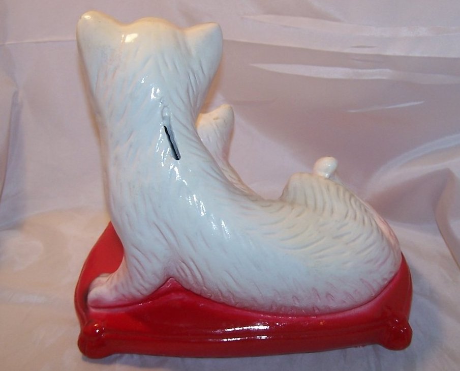 Image 2 of Siamese Cat Bank, Chalkware Chalk Ware