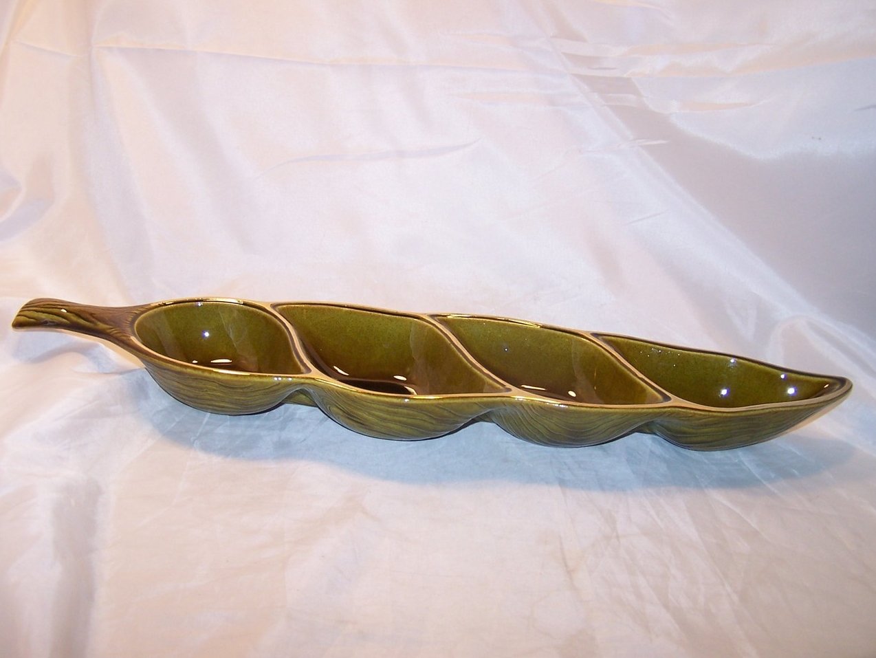 Image 1 of Divided Seashell Serving Dish, Treasure Craft, USA