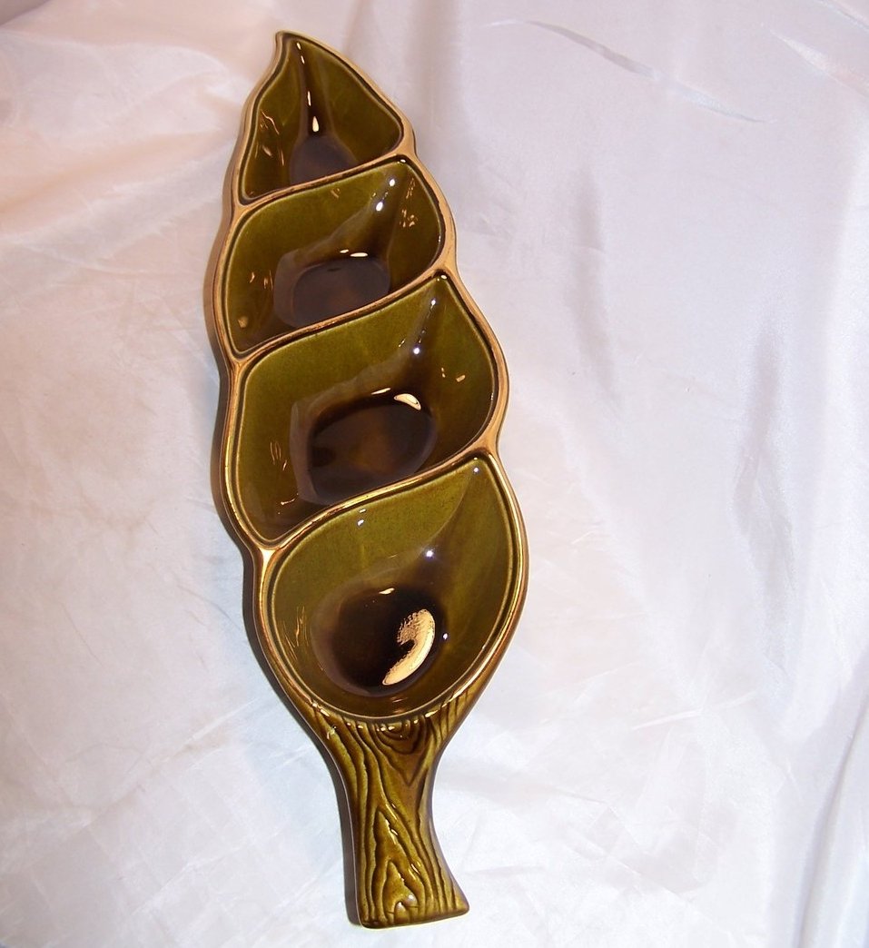 Image 2 of Divided Seashell Serving Dish, Treasure Craft, USA