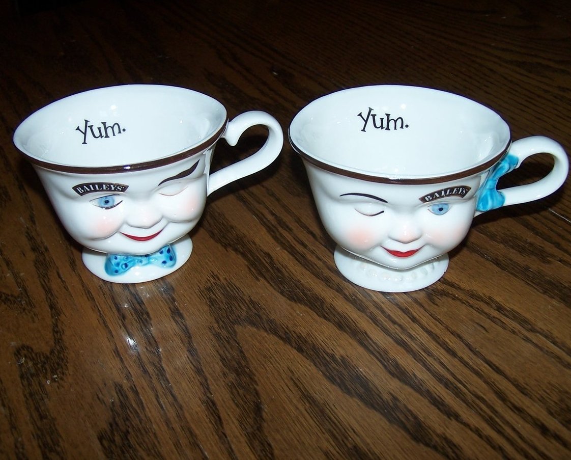 Image 0 of Baileys Irish Cream Winking Coffee Cup Set, 2 Cups