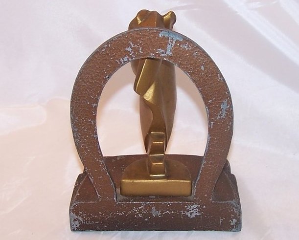 Image 1 of Bookend Art Deco Horse, Brass Finish, Nuart